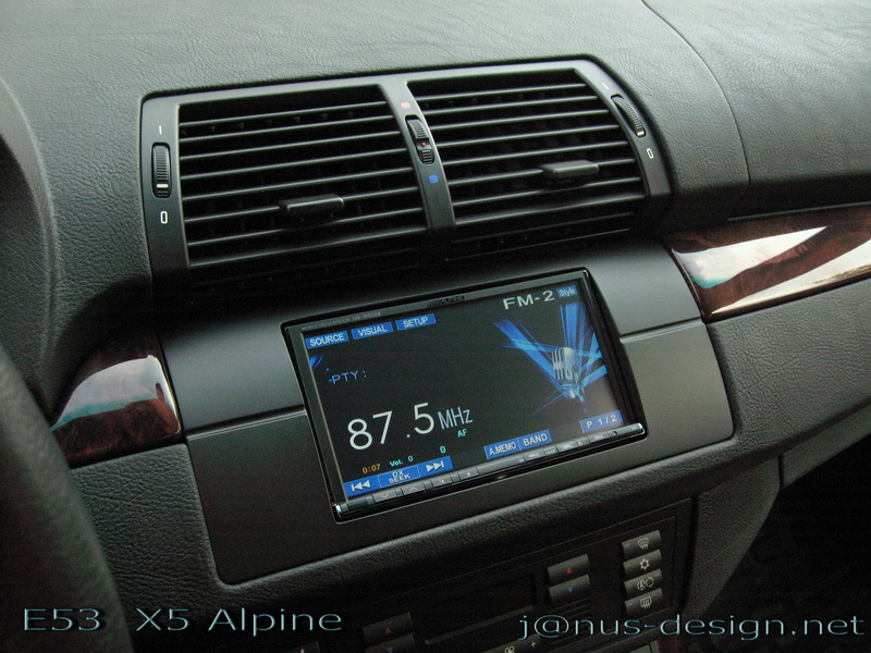 CARAV 11-041 Autoradio einbau Radioblende für BMW 5er E39 X5 E53 2DIN doppel DIN 